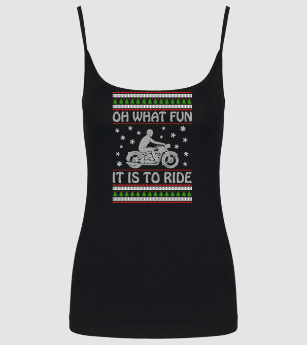 What Fun is to ride - Moto model negru pe tricou
