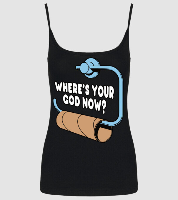 Where's your god now model negru pe tricou