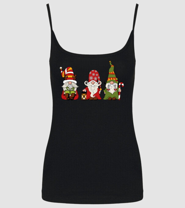 Xmas gnomes 2 model negru pe tricou