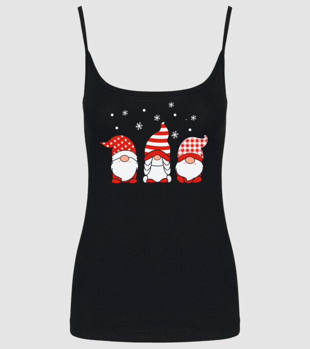 Xmas gnomes model negru pe tricou
