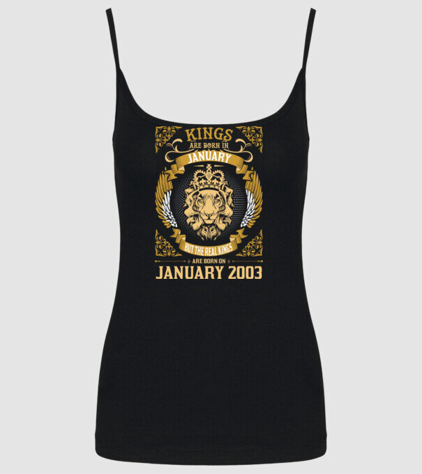 Ziua de naștere a Leului 2003 january model negru pe tricou