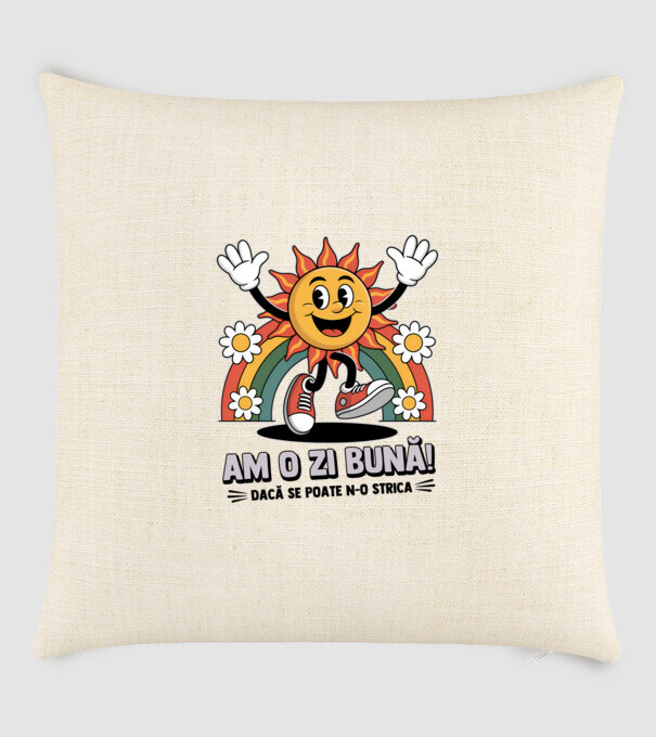 Am o zi bună! model nisipiu pe tricou