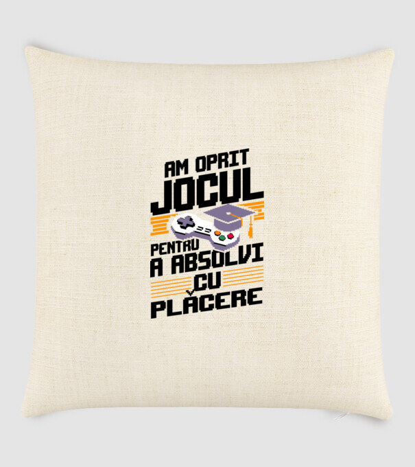 Am oprit jocul absolvent alb model nisipiu pe tricou