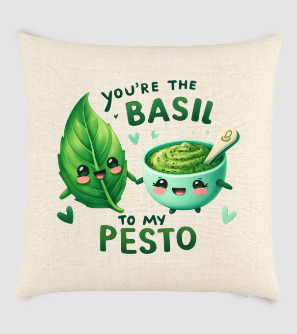 Basil to my Pesto model nisipiu pe tricou