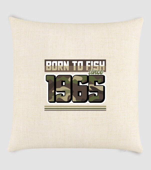 Born to fish since 1965 model nisipiu pe tricou