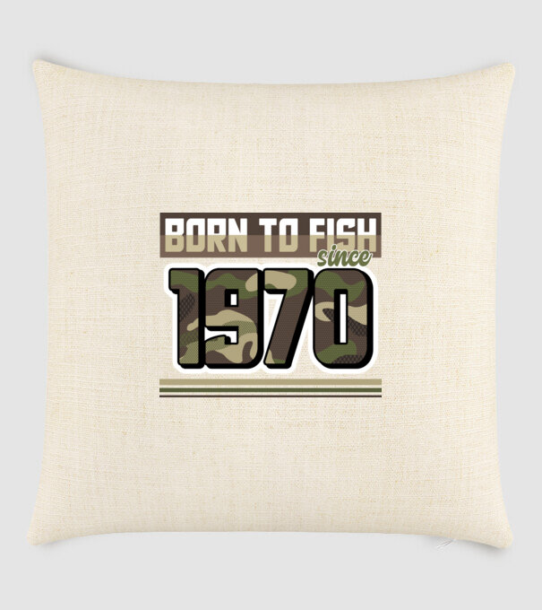 Born to fish since 1970 model nisipiu pe tricou