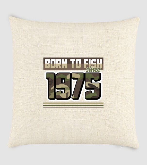 Born to fish since 1975 model nisipiu pe tricou