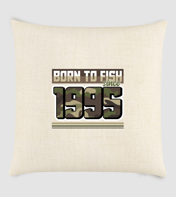 Born to fish since 1995 model nisipiu pe tricou