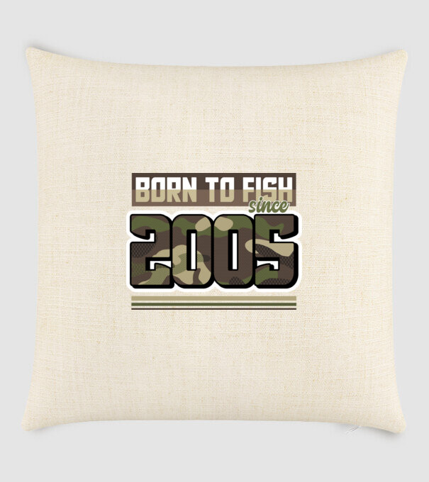 Born to fish since 2005 model nisipiu pe tricou
