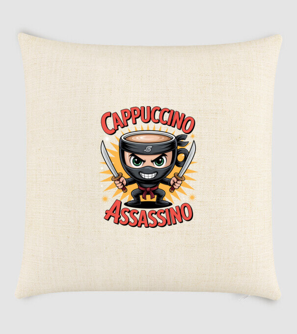 Cappuccino Assasino model nisipiu pe tricou