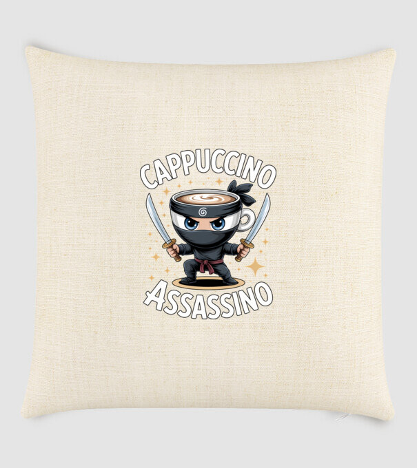 Cappuccino Assassino model nisipiu pe tricou