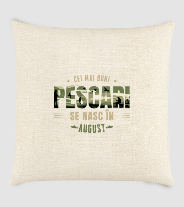 Cei mai buni pescari se nasc în august model nisipiu pe tricou