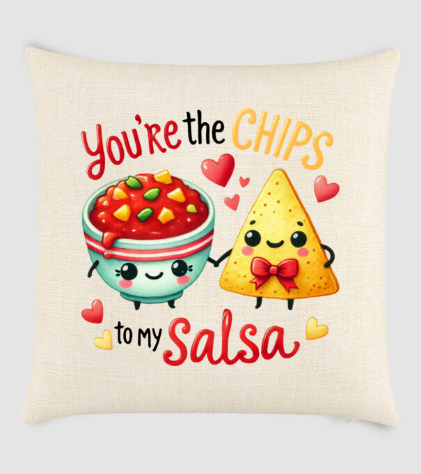 Chips to my Salsa model nisipiu pe tricou