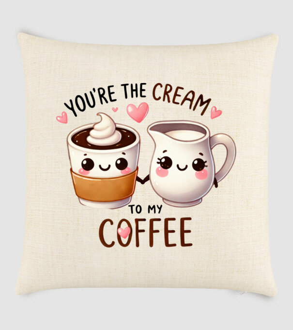 Cream to my Coffee model nisipiu pe tricou