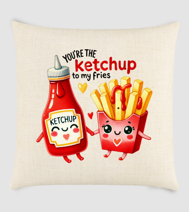 Ketchup to my Fries model nisipiu pe tricou