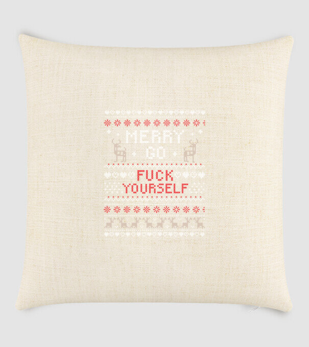Merry go fuck yourself model nisipiu pe tricou