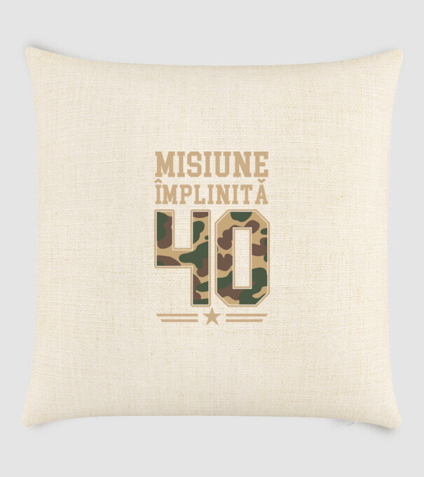 Misiune împlinită 40 model nisipiu pe tricou