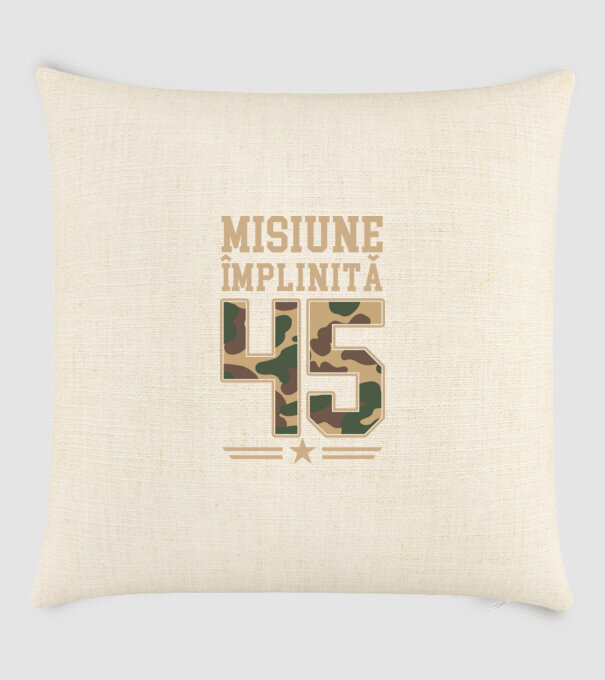 Misiune împlinită 45 model nisipiu pe tricou
