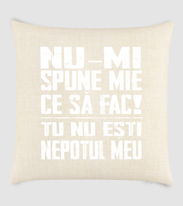 nu-mi spune ce să fac! nu ești nepotul meu Negru model nisipiu pe tricou