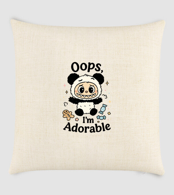 Oops, I'm adorable model nisipiu pe tricou