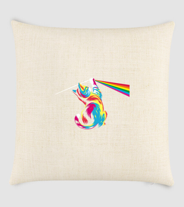 Pisica prismă model nisipiu pe tricou