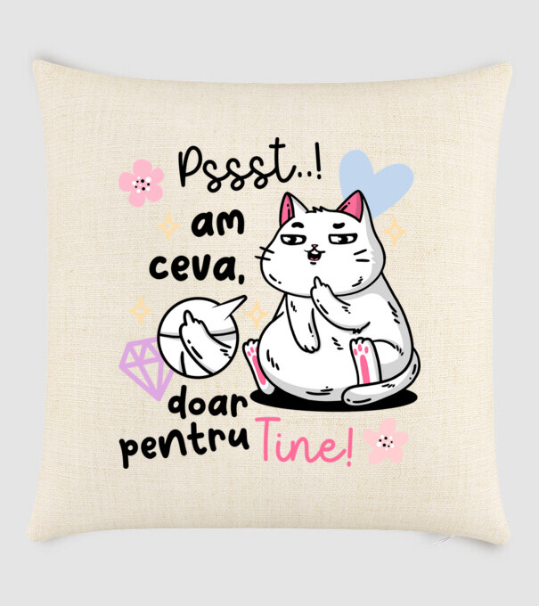 Pssst, am ceva doar pentru tine! model nisipiu pe tricou