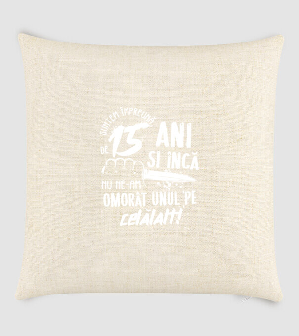 Suntem împreună de 15 ani model nisipiu pe tricou