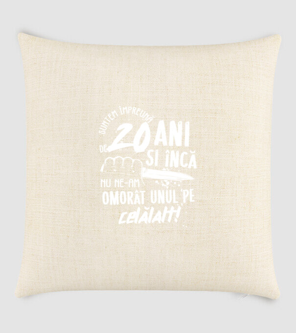Suntem împreună de 20 ani model nisipiu pe tricou