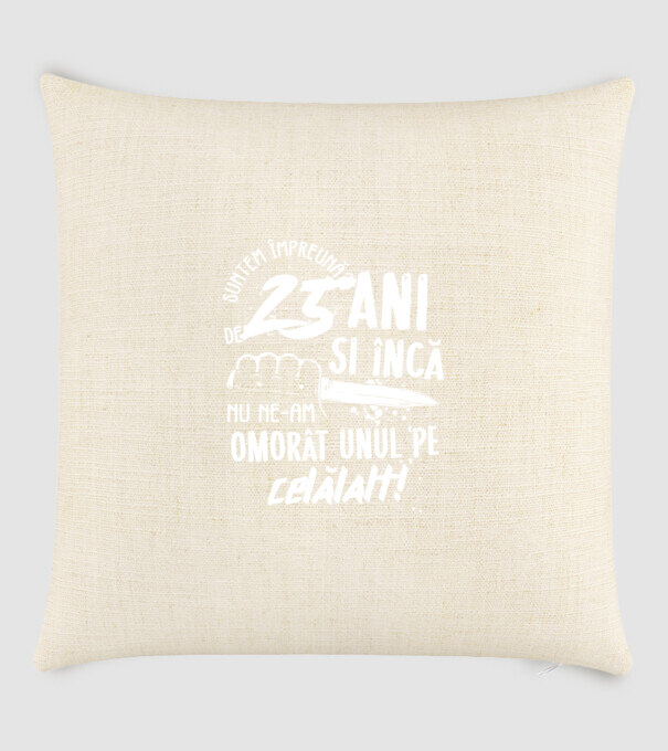Suntem împreună de 25 ani model nisipiu pe tricou