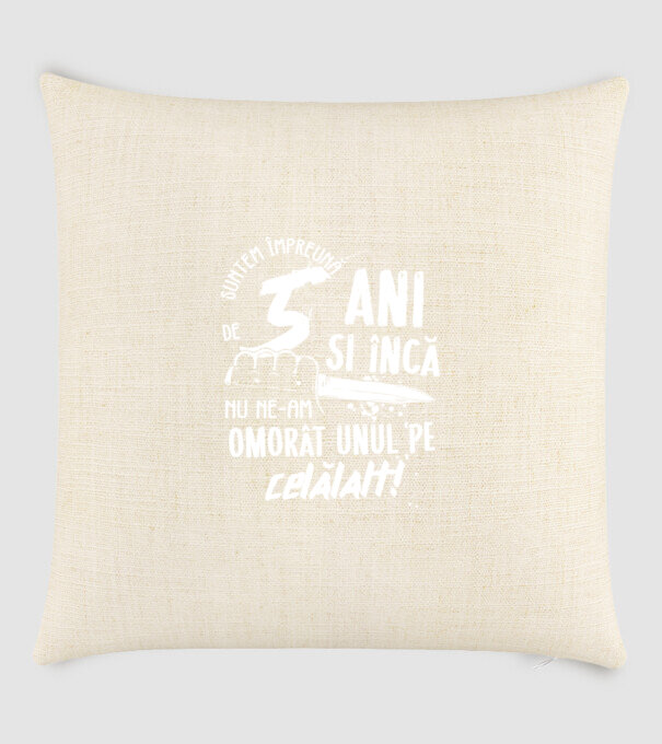 Suntem împreună de 5 ani model nisipiu pe tricou