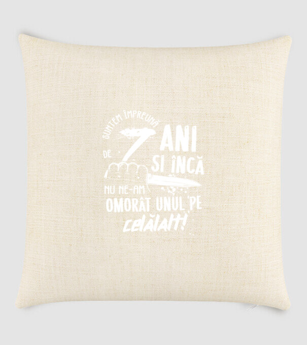 Suntem împreună de 7 ani model nisipiu pe tricou