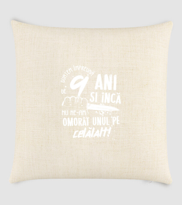 Suntem împreună de 9 ani model nisipiu pe tricou