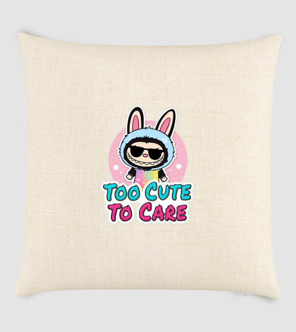 Too cute to care model nisipiu pe tricou