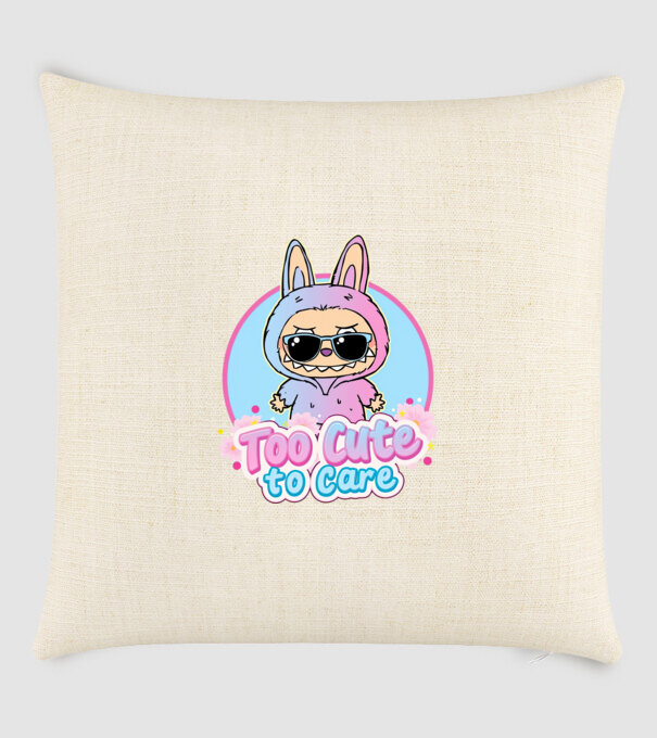 Too cute to care model nisipiu pe tricou