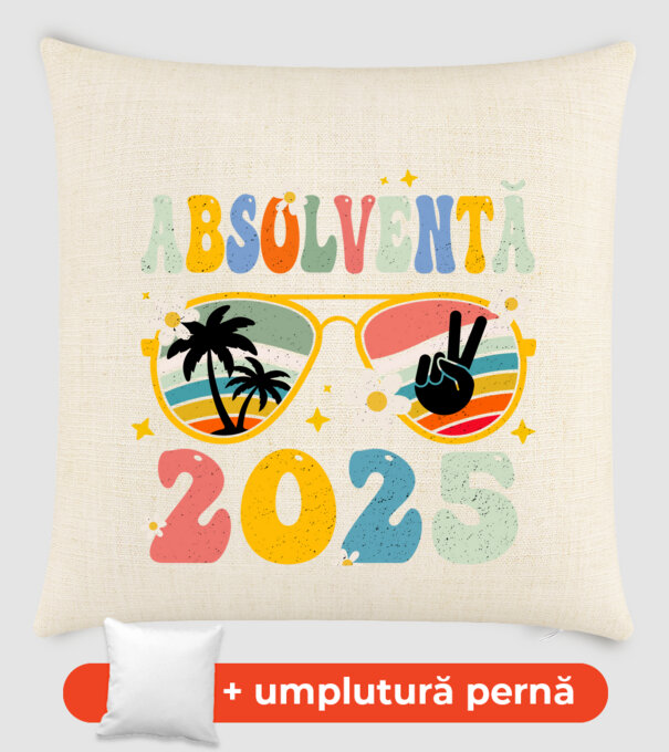 Absolventă 2025 model nisipiu pe tricou