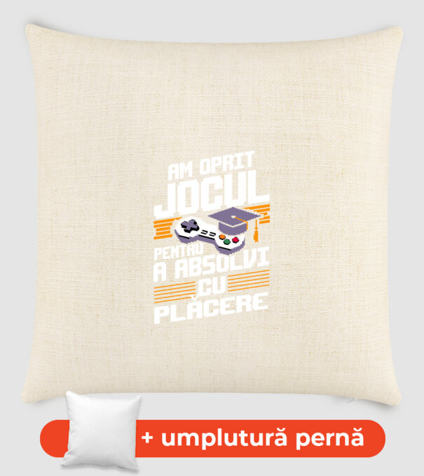 Am oprit jocul absolvent negru model nisipiu pe tricou