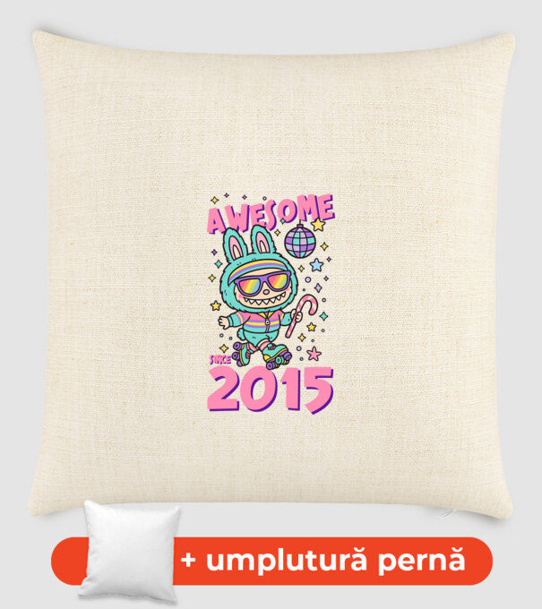 Awesome since 2015 - Labubu model nisipiu pe tricou
