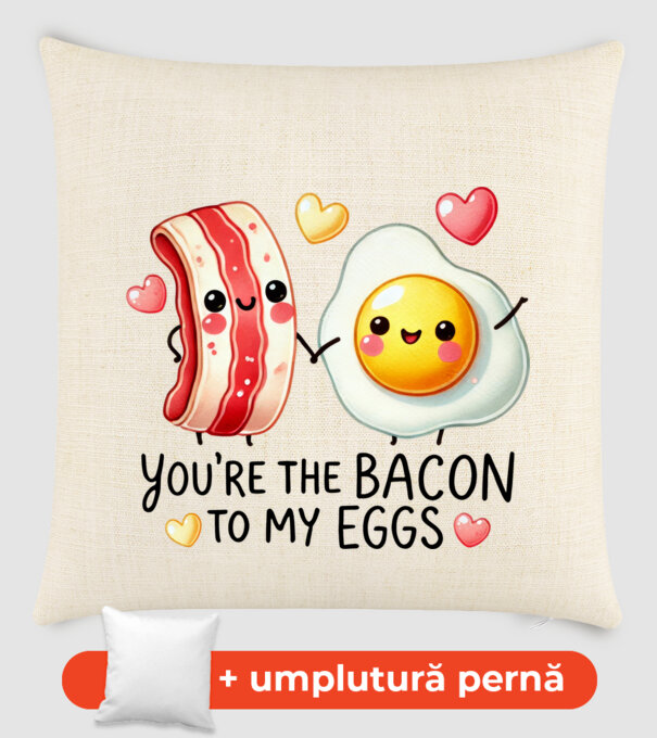 Bacon to my Eggs model nisipiu pe tricou