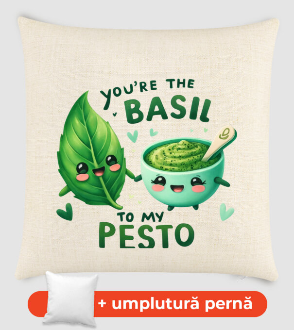 Basil to my Pesto model nisipiu pe tricou