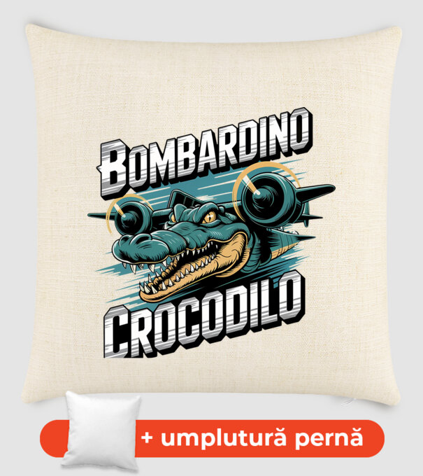Bombardino Crocodilo 2 model nisipiu pe tricou