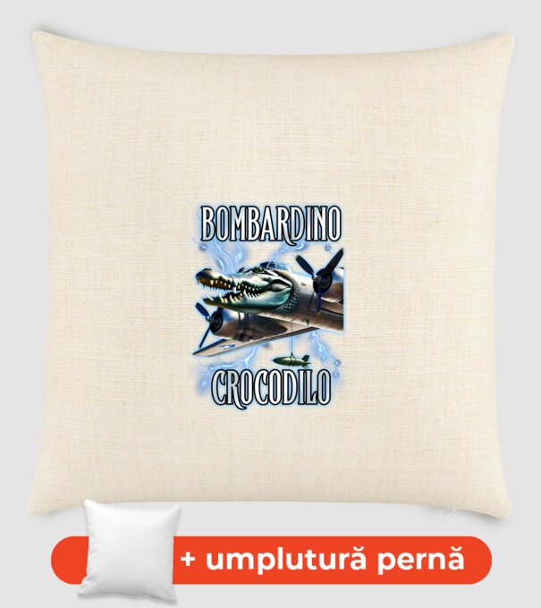 Bombardino Crocodilo model nisipiu pe tricou