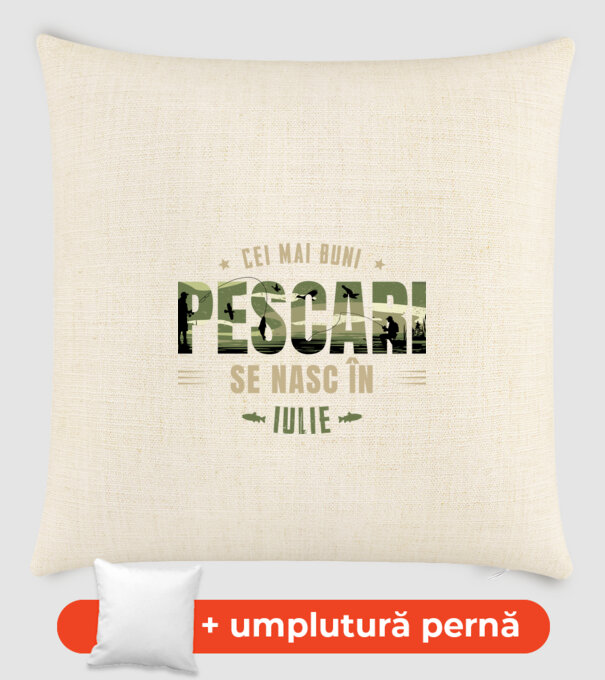 Cei mai buni pescari se nasc în iulie model nisipiu pe tricou