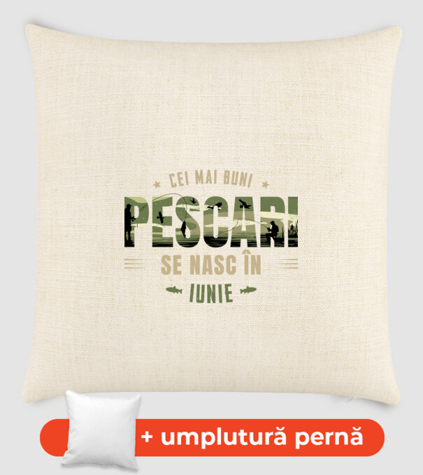 Cei mai buni pescari se nasc în iunie model nisipiu pe tricou