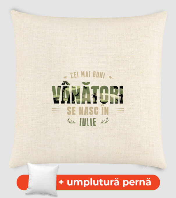 Cei mai buni vânători se nasc în iulie model nisipiu pe tricou