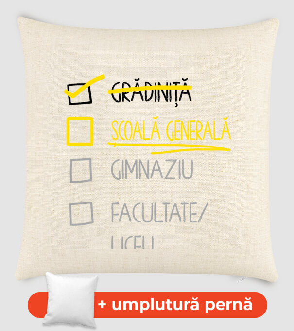 Cheklist educație - grădiniță alb model nisipiu pe tricou