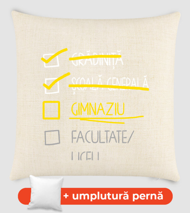 Cheklist educație - Școala primară negru model nisipiu pe tricou