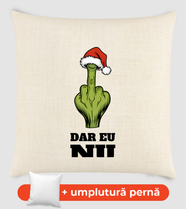 Dar eu NU alb model nisipiu pe tricou