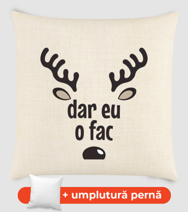 Dar eu o fac crăciun chiar căprioară Alb model nisipiu pe tricou