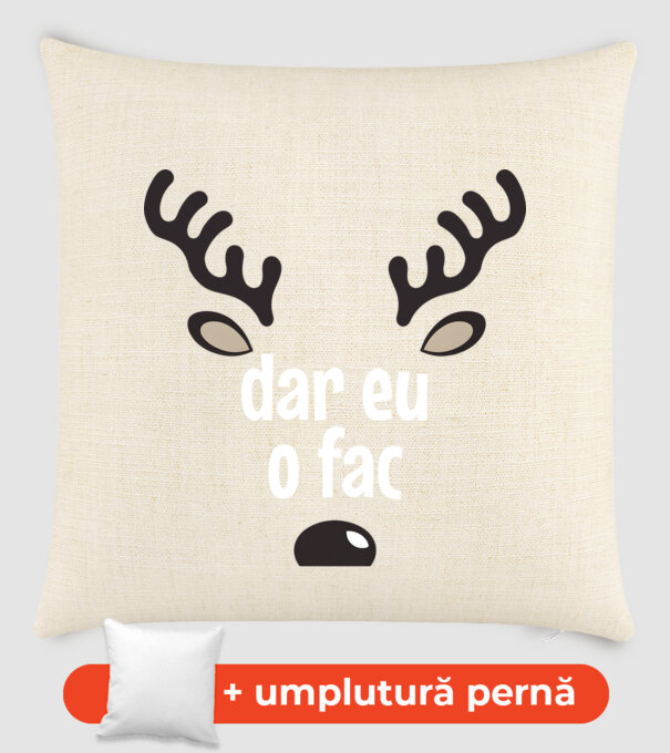 Dar eu o fac crăciun chiar căprioară Negru model nisipiu pe tricou