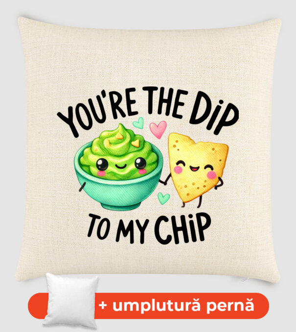 Dip to my Chip model nisipiu pe tricou